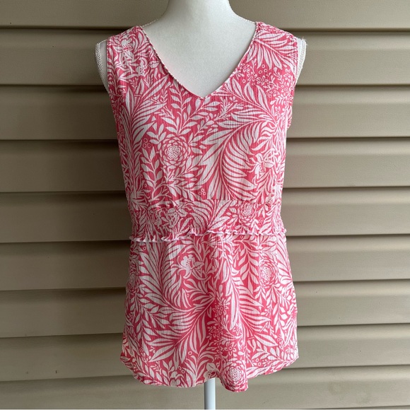 Columbia Tops - •Columbia• Sleeveless Crinkly Popover Blouse - Size Medium